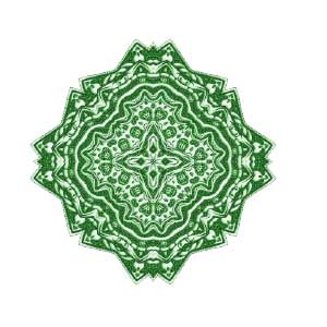 Green Reiki mandala